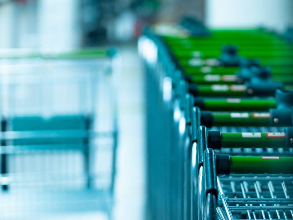 trollies shopping groceries store