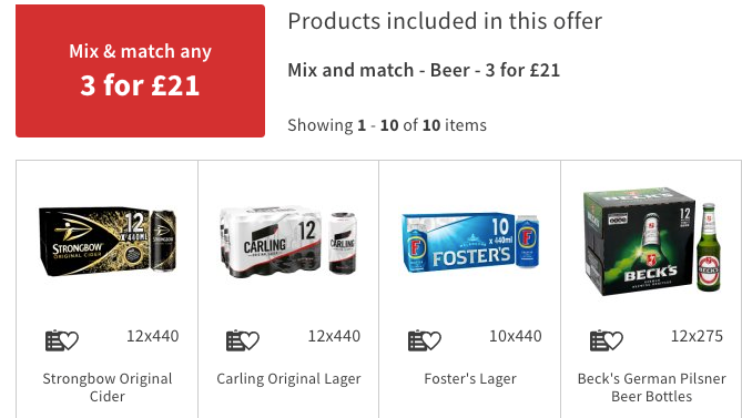 beers offer asda