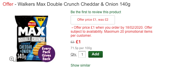 crisps morrisons offers