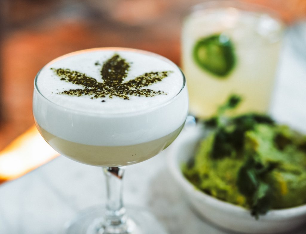 cbd cocktail food green