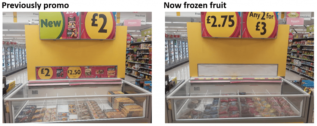 Frozen before after